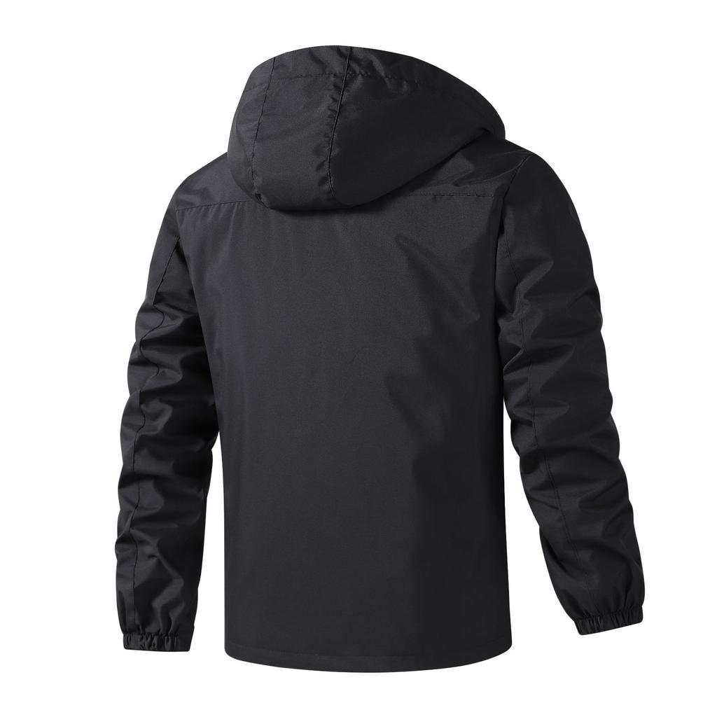 Jacket Jacket Men's Work Jacket Loose Casual Removable Hooded Jacket