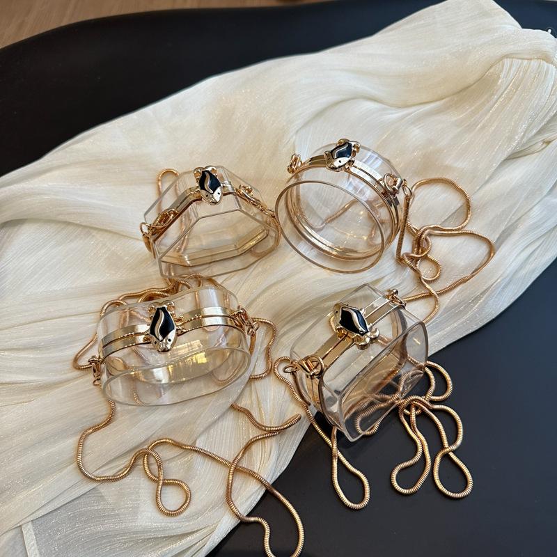 Fashion Niche Acrylic Bag 2025 New Forest Soft Girl Fashion Transparent Jelly Bag Crossbody Mini Bag Tide