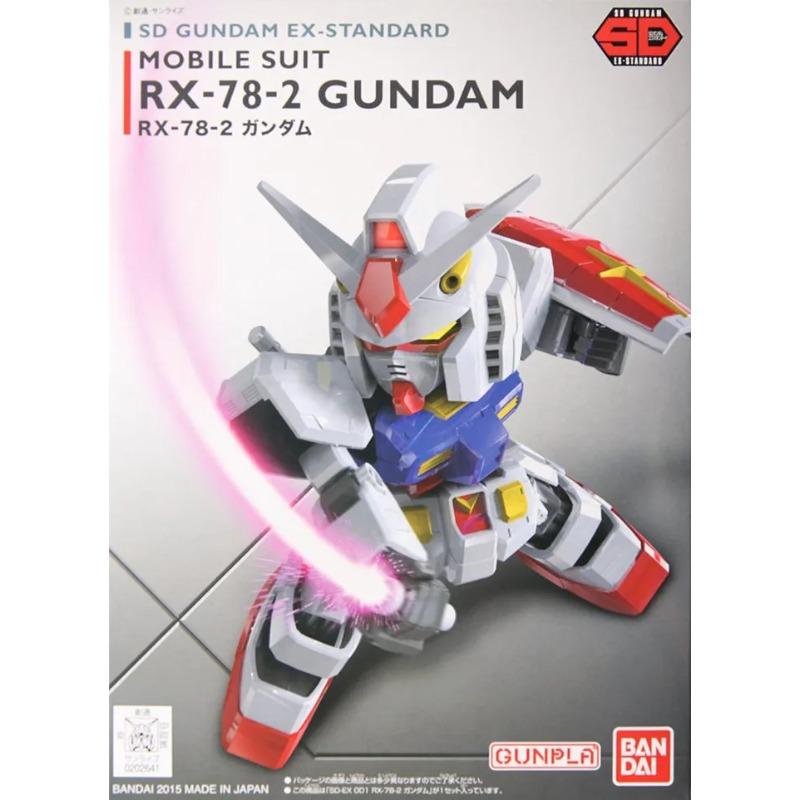 Bandai Original Sdcs Rx-78-2 Zaku Anime Action Figure Assembly Model Playthings Collectible Model Ornaments Gifts