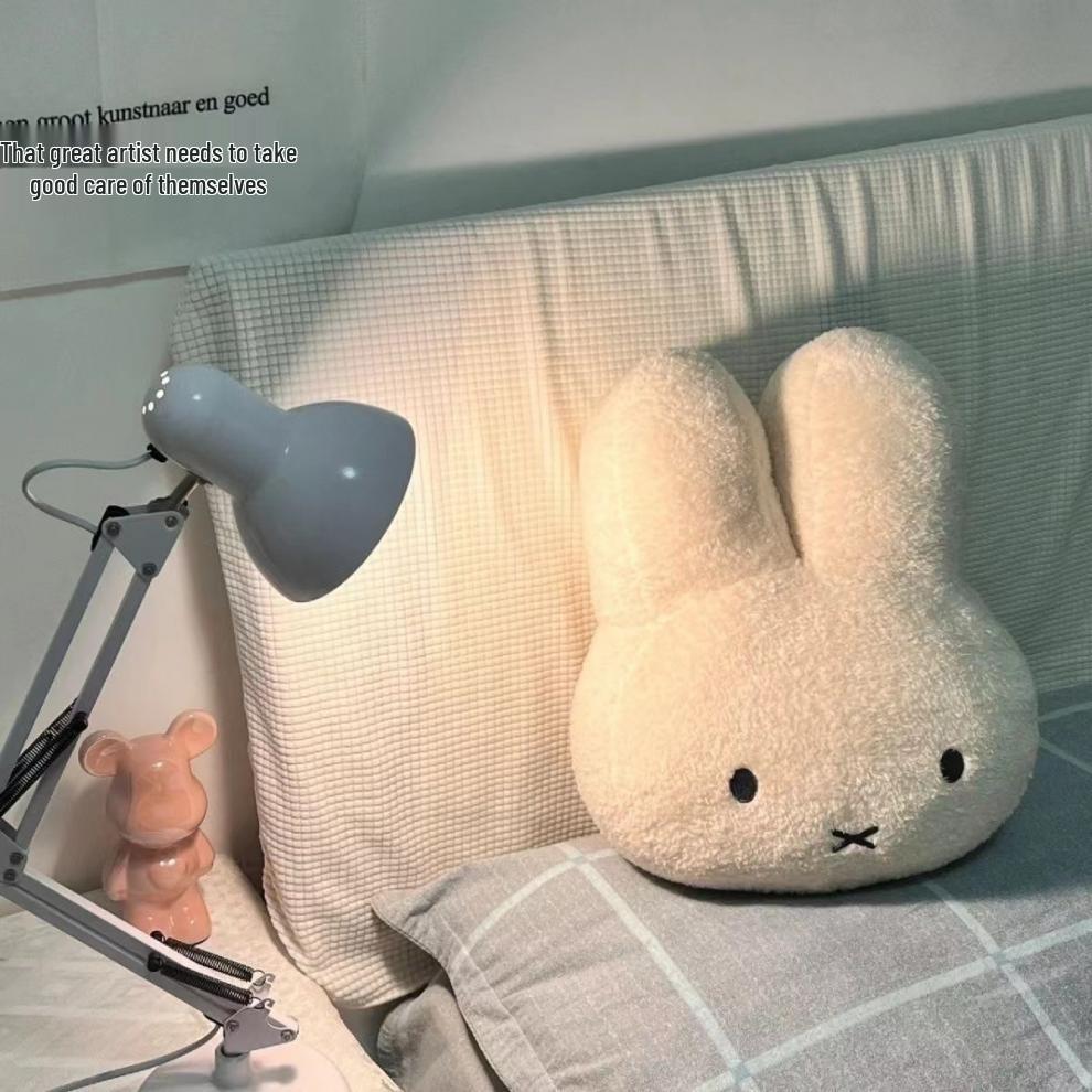 Miffy Rabbit Plush Pillow - Cute Bedtime Sleep Cushion for Kids, Sofa Back Support, Birthday Gift