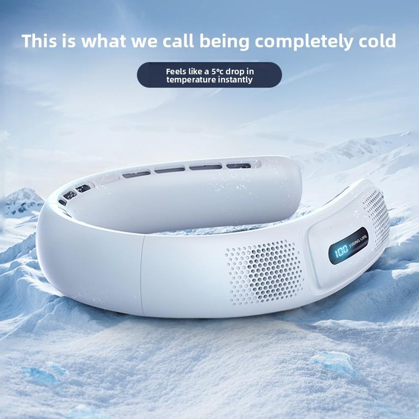 New Usb Fan Neck Hanging Small Fan Office Small Portable Silent Small Fan Mini Electric Fan