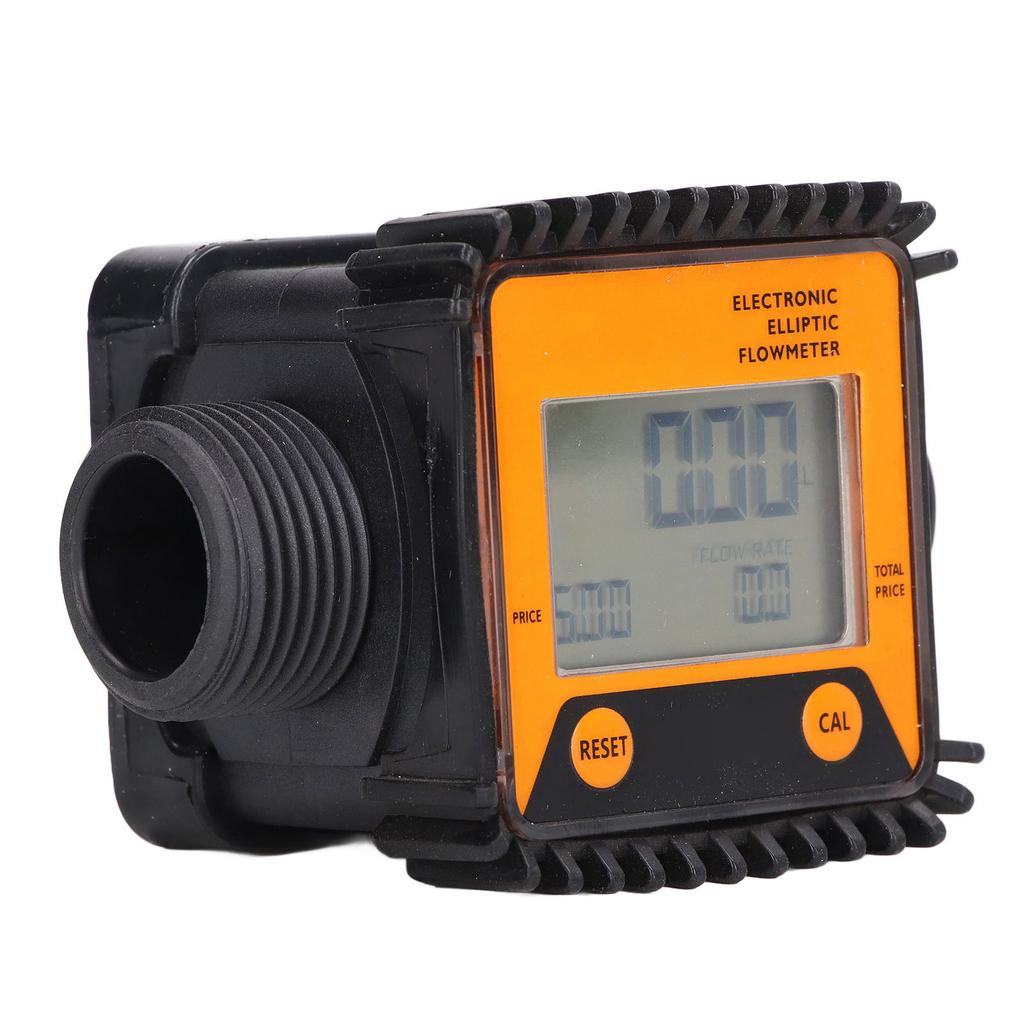 Digital Diesel Fuel Flow Meter Professional Gear Urea Controller for Chemicals Water 1in K28 Orange