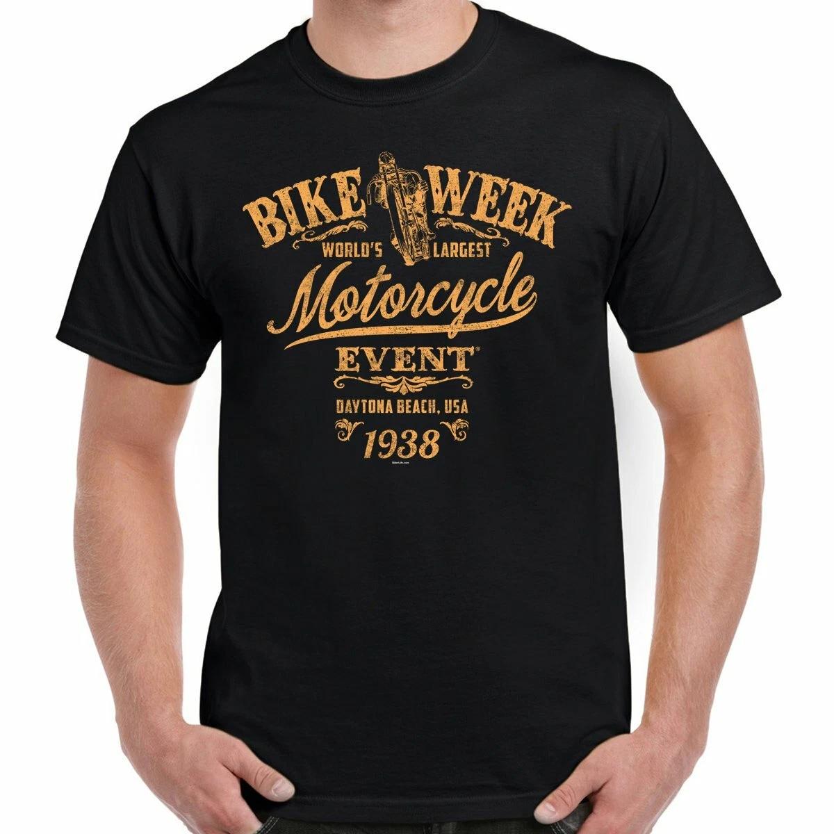 Nostalgia 1938 Bike Week Daytona Beach Never Say Never T-Shirt XXXXL