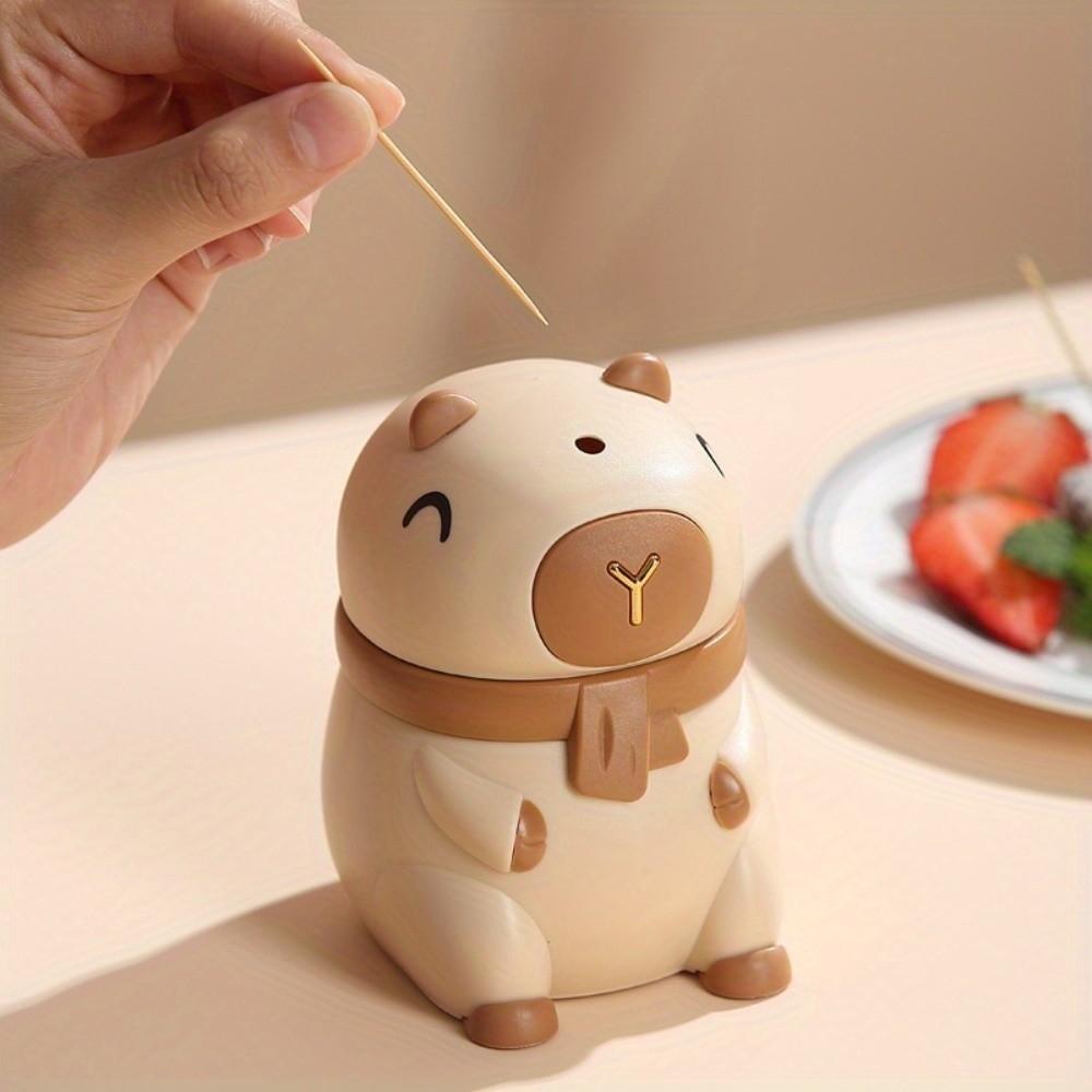 Cartoon Pop-Up Toothpick Box Creative Automatic Toothpick Pressing Toothpick Box Kitchen Use