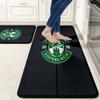 Hibs Flannel Kitchen Mat Christmas Soft Area Rug Non Slip Floor Carpet Home Decoration