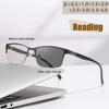 Multi Purpose Light-sensitive Color Changing Half Frame Business Glasses Frame With Automatic Zoom Presbyopia Glasses 809