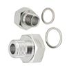 for LS1 4.8 5.3 6.0 Swap M12 M16 Engine Oil Pressure Coolant Temp Gauge Fitting Adapter