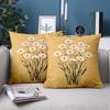 1 Pieces Boho Daisy Floral Throw Pillow Covers Pattern Cushion Cover Suitable For Sofa Bedroom Car Pillow Cover