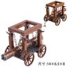 MOC Medieval  Building Blocks Set Hanging Cage Guillotine Castle Fountain Bonfire Tent Bulletin Board Ox Cart Carriage Gift Toy