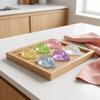 24pcs/set Food Shape Mini Dumplings Squishy With Steamer Fidget Sensory Toy  Kids Toy