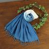 Used Indigo dyed stole, made in Japan, gradient