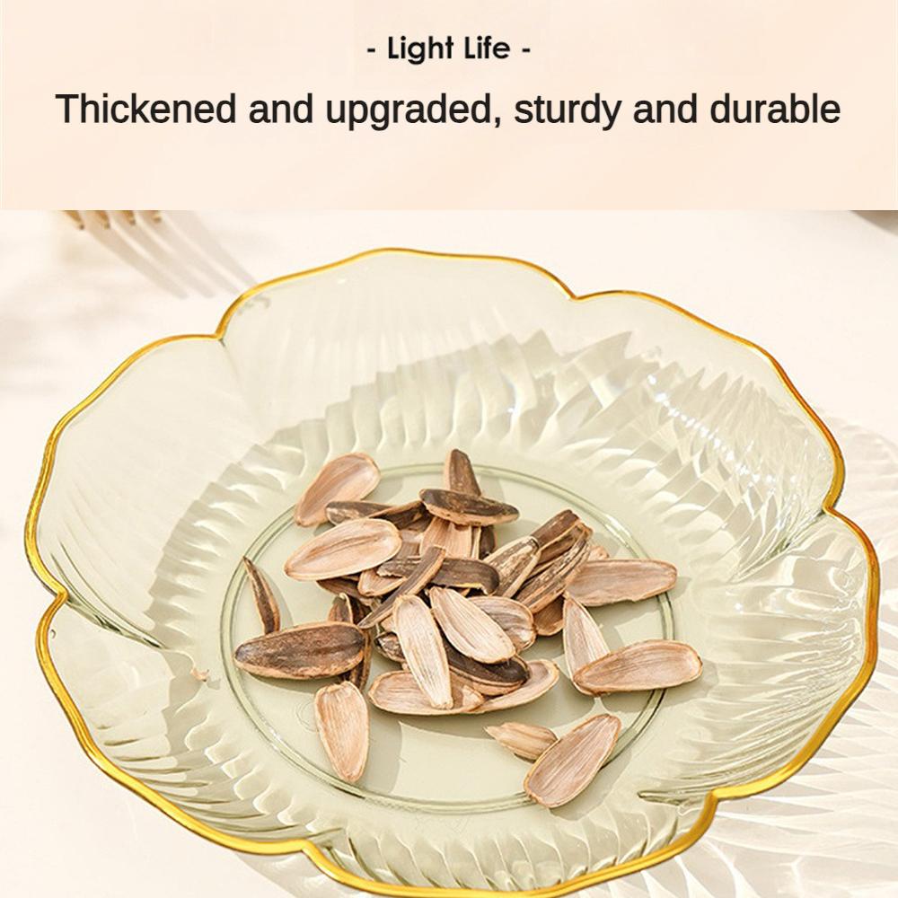 1PCS Tableware Snack Cake Fruit Candy Plate Dishes Christmas Tableware Kitchen Fruit Bowls Beauty Table Accessories