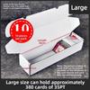 10PCS Large Capacity Trading Card Storage Box White Cardboard Sports Card Box Sturdy Portable Baseball Card Box
