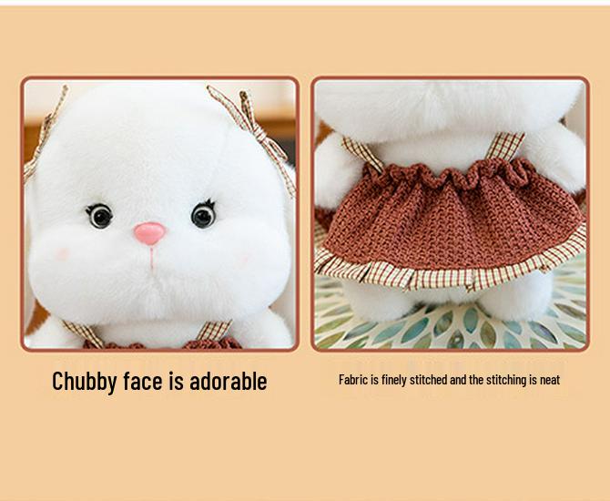 Entzückendes Cartoon-Kaninchen-Plüschtier - Niedliche Baby-Schmusepuppe & Geburtstagsgeschenk