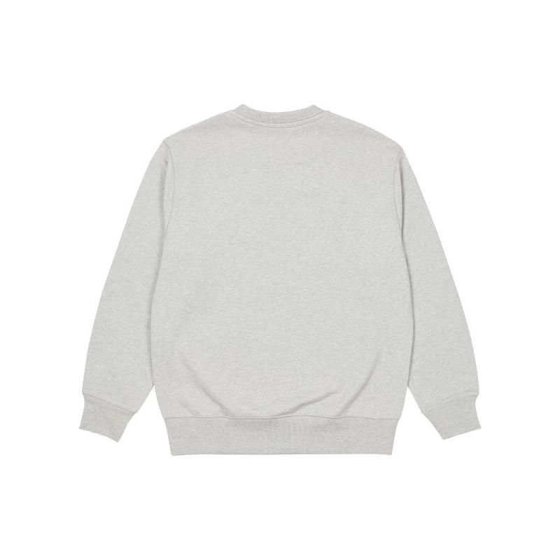 Palace Bun 5G Crew Grey Marl Unisex Tops P23CW035