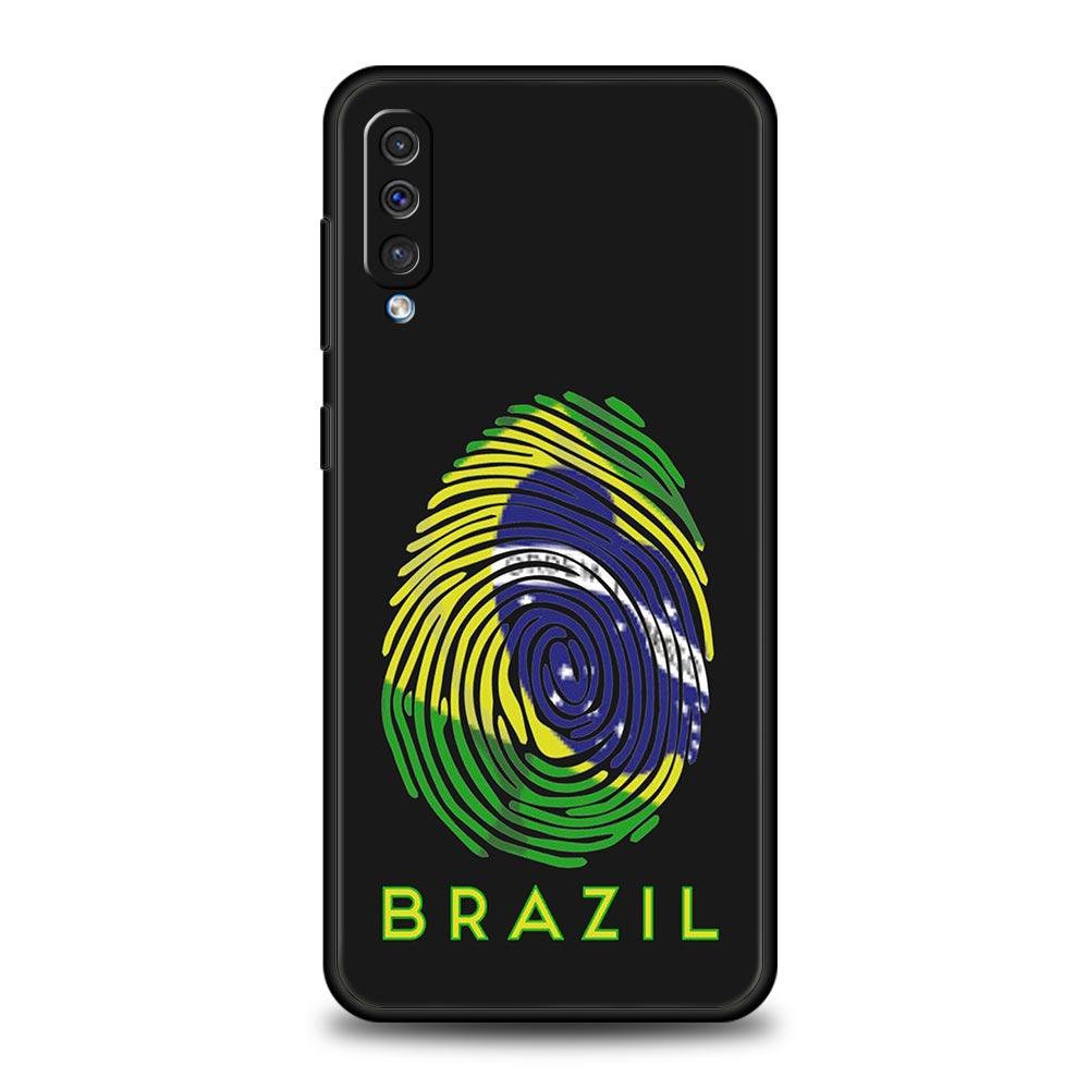 Large Brazil Flag Phone Case For Samsung A56 A36 A26 A54 A52 A24 A14 A50 A72 A70 A40 A06 A12 A22 A34 A42 A32 A04s A16 5G Cover