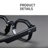 Fashion Retro Polygonal Anti Blue Light Reading Glasses Men Women Eyeglass Full Frame Far Sighted Glasses
