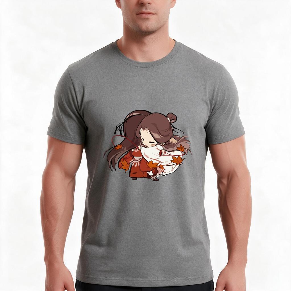 Chibi Tgcf 1 TShirt Summer Casual Cotton Tee Oversized Streetwear Tops Vintage Graphic Print Loose Fit Short Sleeve