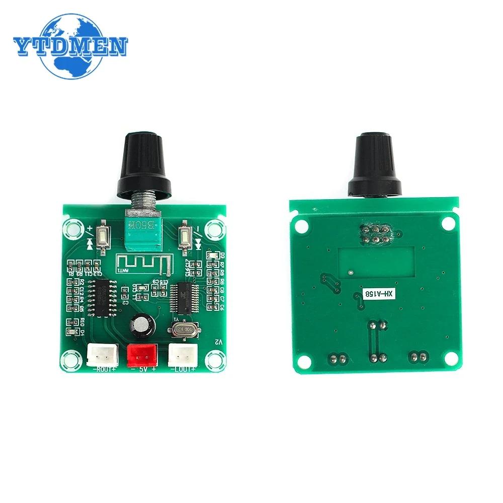 XH-A158 Amplifier Circuit Board Ultra Clear Bluetooth 5.0 Audio Power Amplifier Board PAM8403 Small DIY Wireless Speaker 5W*2