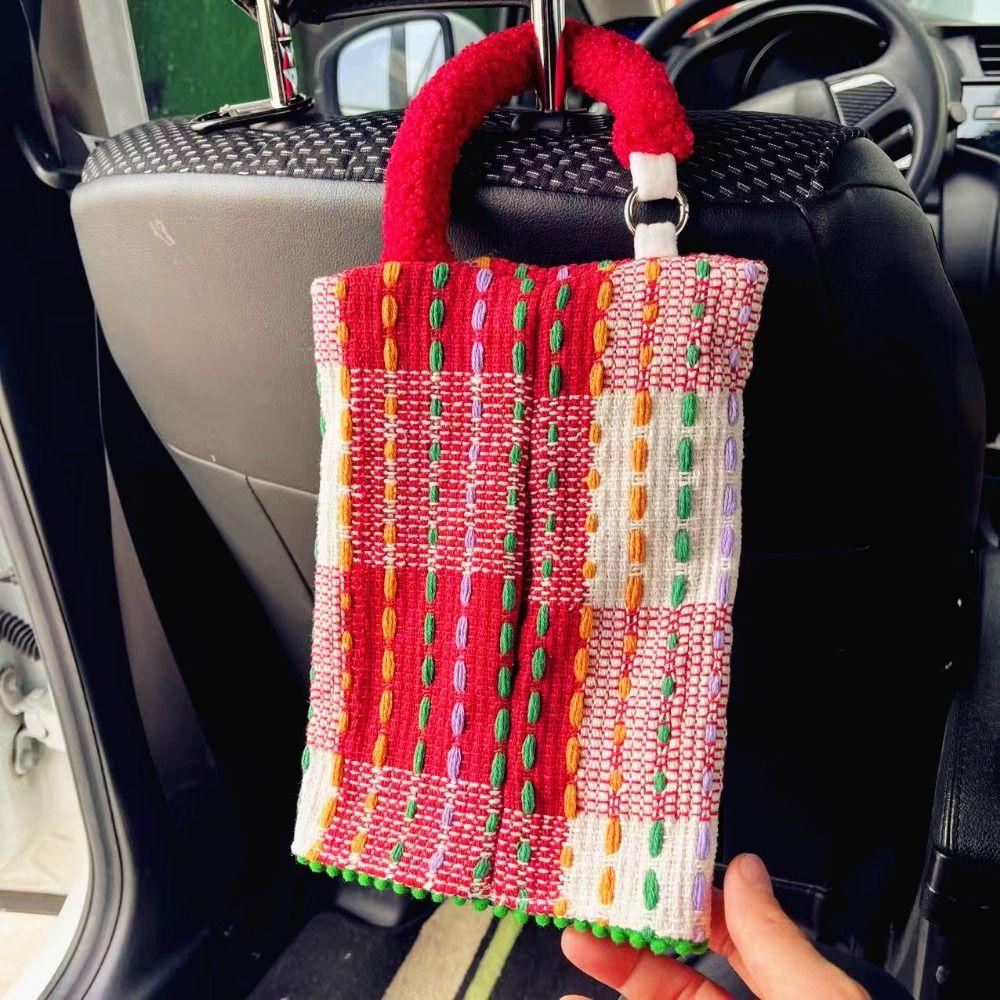 INS Paper Storage Case Universal Hanging Napkin Holder Hanging Car Tissue Box Home Decoration
