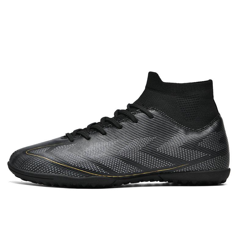 

Unisex High-Top Soccer Cleats with Long Spikes for Turf - Ideal for Student and Adult Training 45