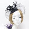 Women Girls Ladies Feather Fascinator Mesh Hairdressing Bridal Hair Clip Wedding Party Accessory
