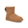 UGG Mini Bailey Suede Bow For 'Chestnut' Women's Sneakers 1153514-CHE