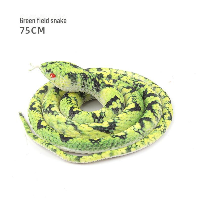 75cm Realistic Rubber Snake Toy - Scary, Funny, Creative Fake Animal Model for Children
