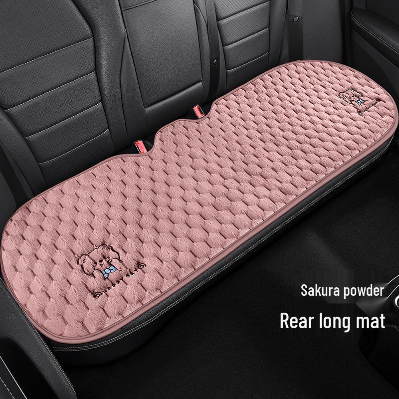 Universal Plush Fleece Car Seat Cushion: Thick, Cozy, and Cute for Autumn and Winter