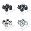 XYLY3 For Hot 2025 4Pcs Car Wheel Tire Styling Tire Valve Air Nut Cover Car Logo Accessories for BMW E46 E52 E53 E60 E90 E91 F30 F