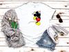 26 Mickey Mouse Cartoon T-shirts White Women's 3 4 Short Sleeve T-Shirt K733 Unisex T-Shirt