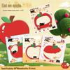 Creative Apple-Shaped Sticky Notes: High-Quality, Irregular Design, Excellent Adhesion, Perfect for Student Diaries and Office Messages.
