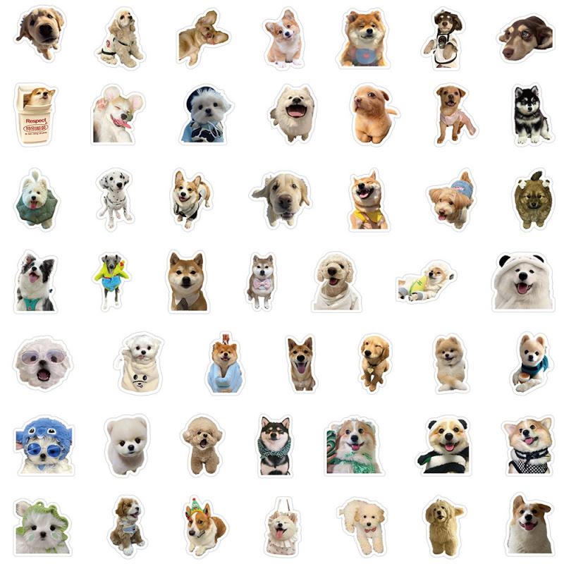 103PCS Trendy Cartoon Ins Puppy Stickers Niche Personalized Creative Graffiti Notebook DIY Waterproof Decorative Cute Gifts