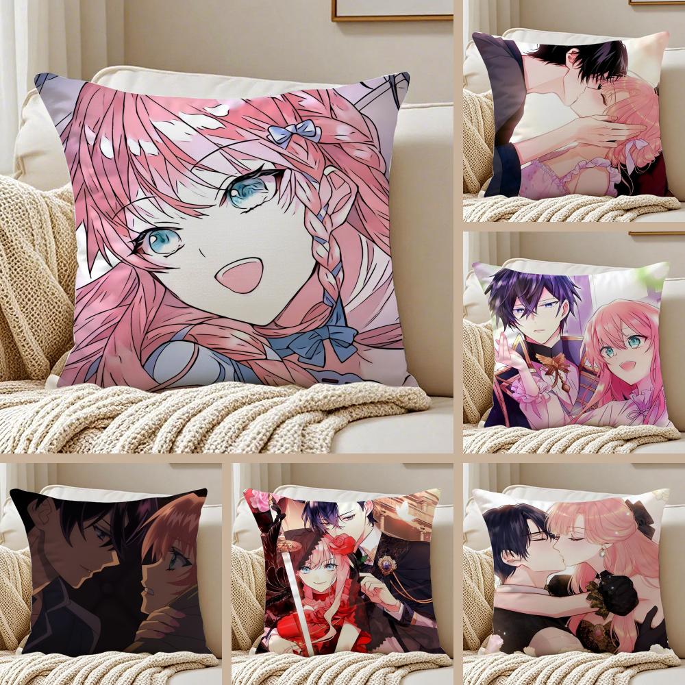 Isekai Romantic Light Novel Comic 7th TTime Loop Cushion Cover Pillowcase Antidustmite living Room Sofa Decor Cushion Room