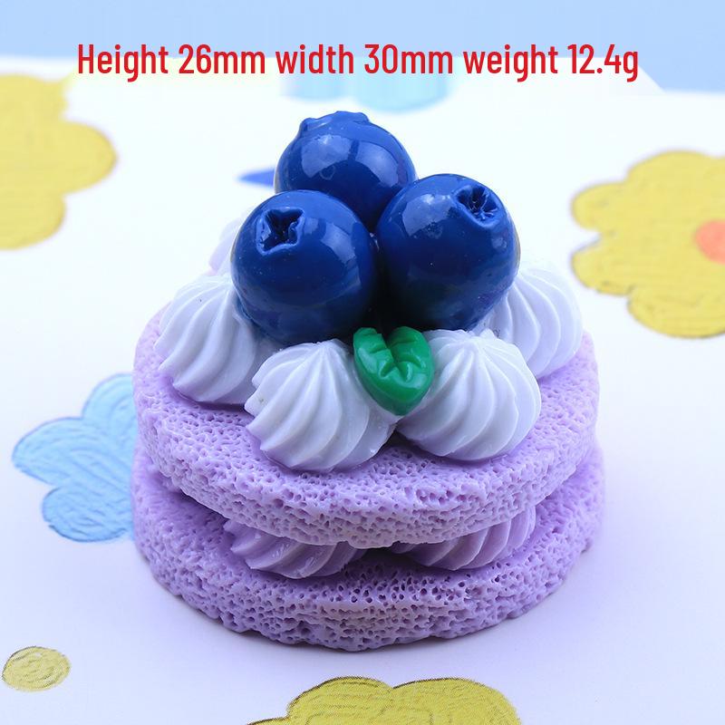 3D Strawberry Cake Keychain with DIY Cream Glue