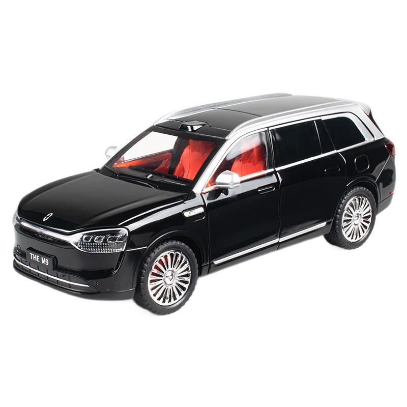 

NEW 1/24 AITO M9 SUV Key Control Alloy Model Car Toy Diecasts Casting Sound and Light Car Toys for Children Vehicle чорний
