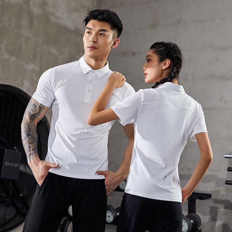 Quick-Drying Sports T-Shirt: Short Sleeve, Casual Polo, Custom Printed for Fitness and Corporate Culture.