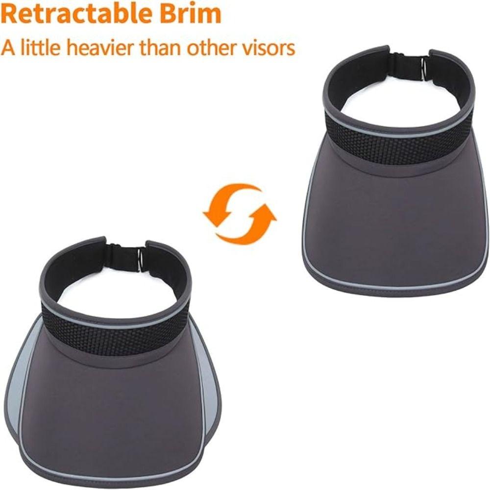 New Design Retractable Brim Baseball Cap Breathable Open Hat Top Sports Hat Lightweight UV Protection Outdoor Hat