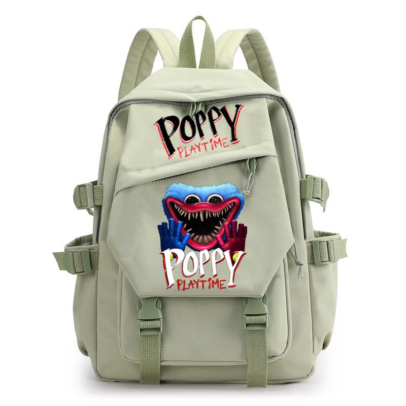 Poppy Waterproof Women's Backpack Girl Schoolbag Large Capacity Travel Leisure Shoulder Bag