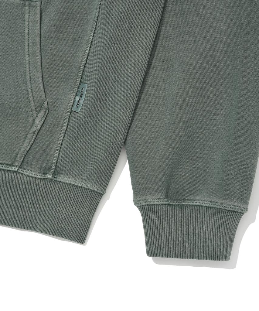 Wacky Willy Pigment Zip-Up Hoodie Green