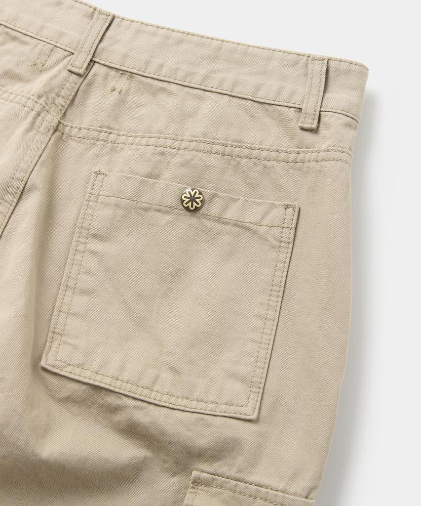 Laikeueomojeu Washed Cargo Pants_Beige