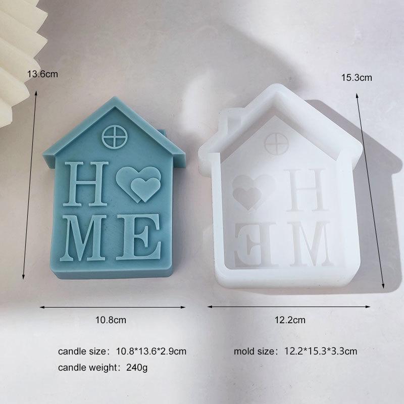 15cm European style castle candle silicone mold house building cake chocolate silicone mold soap mold castle resin gypsum mold