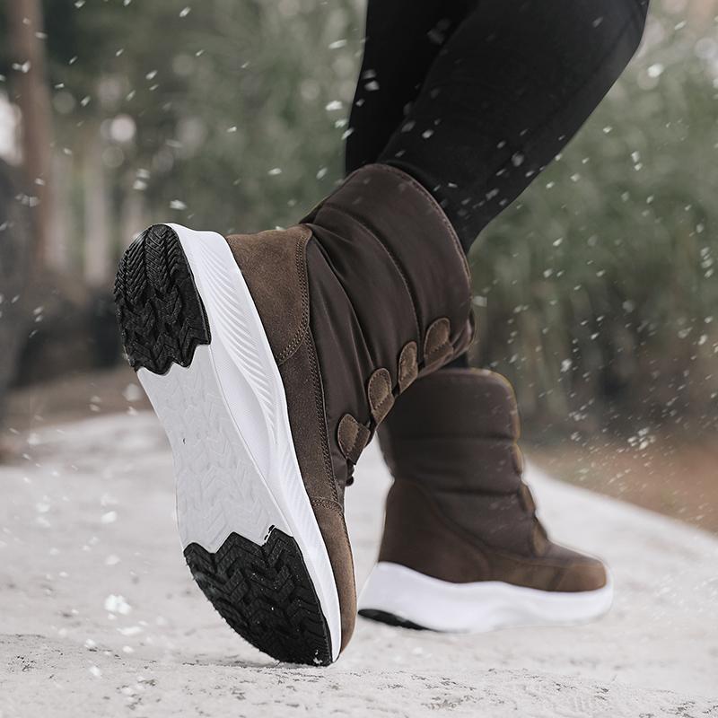 Winter Schneestiefel Herrenschuhe Damenschuhe Rutschfest Warm Weiches Plüsch High-Top Freizeitschuhe Damen Dicksohlige Outdoor Stiefeletten Damen