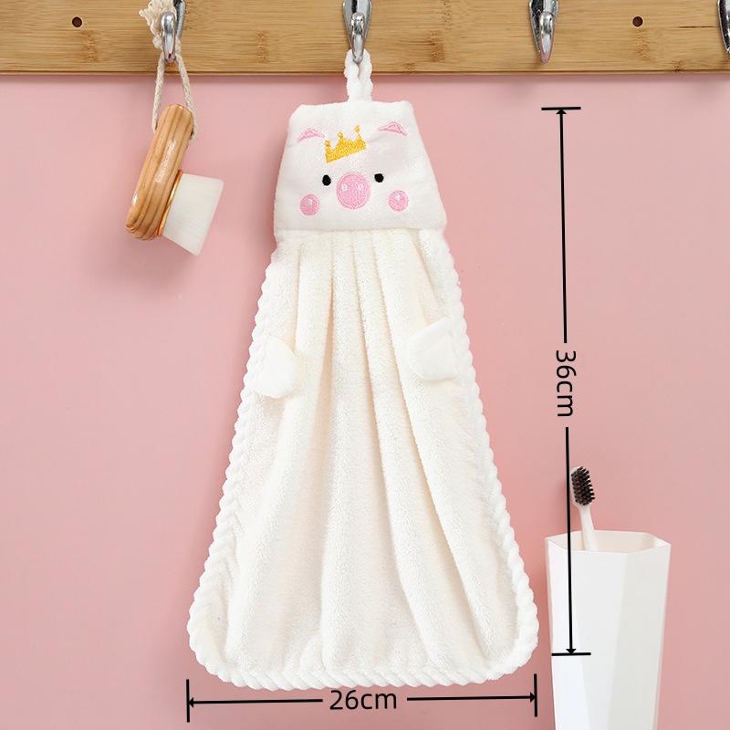 Wischtücher, süße Kinder-Cartoon-Wischtücher, saugfähig, für Küche und Bad, Korallenplüsch