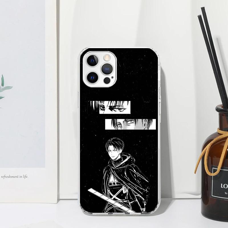 Attack-Titan Levi Phone Case For Iphone 17 Air 16 15 Plus 16E 14 Pro Max 13 Mini 12 11 7 8 SE Fundas Soft Back Cover 17 Air 16 1