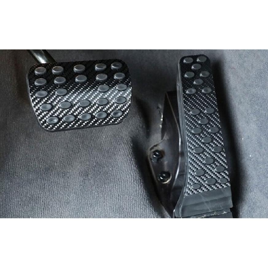 Carbon Fiber 2X For Benz GLE GLS - Accelerator Brake Pad Pedal Trim ABS