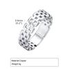 Classic Watch Chain Band Ring for Men Boys,Metal Chain Link Open Free Rings,Rock Punk Jewelry