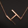 Kvinne 26 engelske bokstaver Ornament Ripple Chain Personlig brevkjede