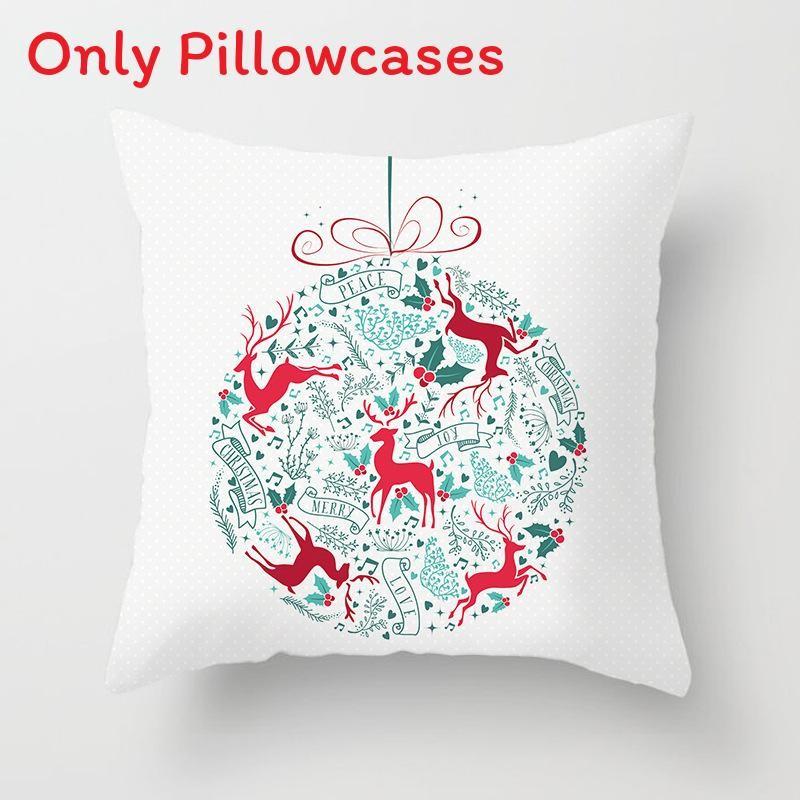 

Christmas Merry Cushion Cover Xmas Home Sofa Throw Pillow Case Printing Garnish Style 1