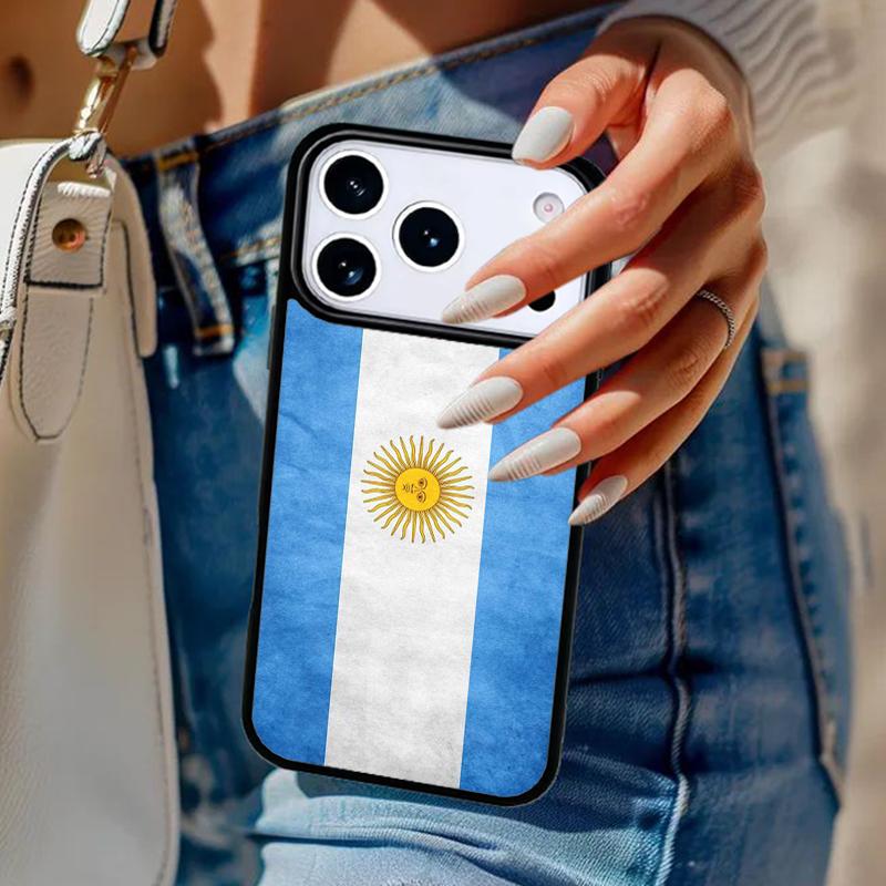 Argentinische Nationalflagge Handyhülle Für iPhone 17 Air 14 15 13 12 Max Hülle Für Apple 14 15 16 16e 11 Pro Max Plus Hülle